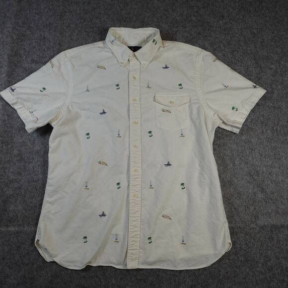 Ralph Lauren Other - Ralph Lauren Shirt Mens XXL Aloha Embroidered Button front Short Sleeve Hawaiian